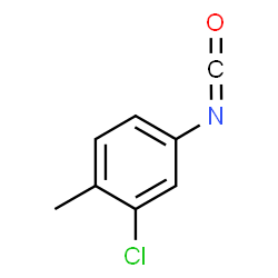 ChemSpider 2D Image | 3-Chloro-4-methylphenylisocyanate | C8H6ClNO