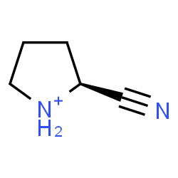 ChemSpider 2D Image | (2S)-2-Cyanopyrrolidinium | C5H9N2