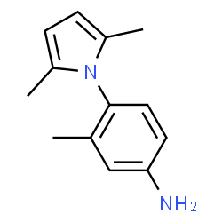 ChemSpider 2D Image | 4-(2,5-Dimethyl-1H-pyrrol-1-yl)-3-methylaniline | C13H16N2