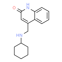 ChemSpider 2D Image | 4-((cyclohexylamino)methyl)quinolin-2(1H)-one | C16H20N2O