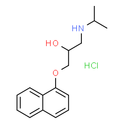 ChemSpider 2D Image | (±)-Propranolol hydrochloride | C16H22ClNO2