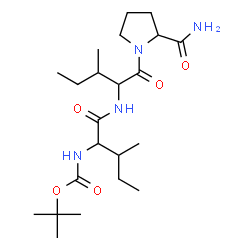 ChemSpider 2D Image | N-{[(2-Methyl-2-propanyl)oxy]carbonyl}isoleucylisoleucylprolinamide | C22H40N4O5