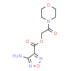 ChemSpider 2D Image | 2-(4-Morpholinyl)-2-oxoethyl 4-amino-1,2,5-oxadiazole-3-carboxylate | C9H12N4O5