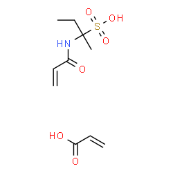 ChemSpider 2D Image | Acrylic acid - 2-(acryloylamino)-2-butanesulfonic acid (1:1) | C10H17NO6S
