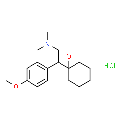 ChemSpider 2D Image | Venlafaxine hydrochloride | C17H28ClNO2