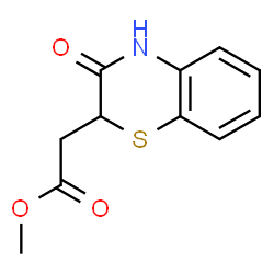 ChemSpider 2D Image | METHYL 2,3-DIHYDRO-3-OXO-4H-1,4-BENZOTHIAZINE-2-ACETATE | C11H11NO3S