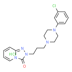 ChemSpider 2D Image | Trazodone Hydrochloride | C19H23Cl2N5O