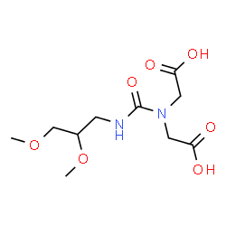 ChemSpider 2D Image | 2,2'-{[(2,3-Dimethoxypropyl)carbamoyl]imino}diacetic acid | C10H18N2O7