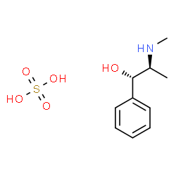 ChemSpider 2D Image | (1S,2S)-2-(Methylamino)-1-phenyl-1-propanol sulfate (1:1) | C10H17NO5S