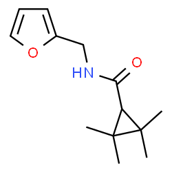 ChemSpider 2D Image | N-(2-Furylmethyl)-2,2,3,3-tetramethylcyclopropanecarboxamide | C13H19NO2