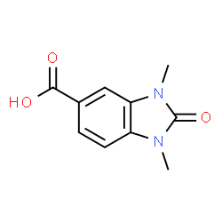 ChemSpider 2D Image | 1,3-Dimethyl-2-oxo-2,3-dihydro-1H-benzimidazole-5-carboxylic acid | C10H10N2O3