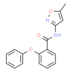 ChemSpider 2D Image | N-(5-Methyl-1,2-oxazol-3-yl)-2-phenoxybenzamide | C17H14N2O3