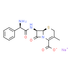 ChemSpider 2D Image | Cefalexin Sodium | C16H16N3NaO4S