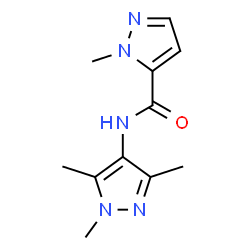 ChemSpider 2D Image | 1-Methyl-N-(1,3,5-trimethyl-1H-pyrazol-4-yl)-1H-pyrazole-5-carboxamide | C11H15N5O