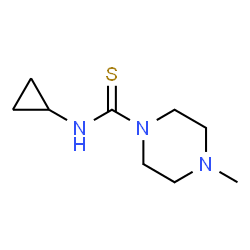 ChemSpider 2D Image | N-Cyclopropyl-4-methyl-1-piperazinecarbothioamide | C9H17N3S