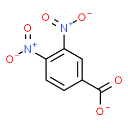 ChemSpider 2D Image | 3,4-Dinitrobenzoate | C7H3N2O6