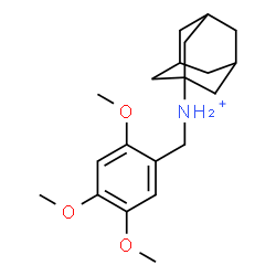 ChemSpider 2D Image | N-(2,4,5-Trimethoxybenzyl)-1-adamantanaminium | C20H30NO3