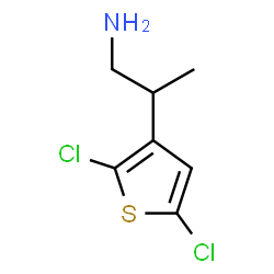 ChemSpider 2D Image | 2-(2,5-Dichloro-3-thienyl)-1-propanamine | C7H9Cl2NS