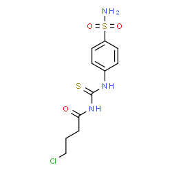 ChemSpider 2D Image | 4-Chloro-N-[(4-sulfamoylphenyl)carbamothioyl]butanamide | C11H14ClN3O3S2