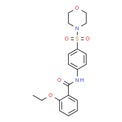ChemSpider 2D Image | 2-Ethoxy-N-[4-(4-morpholinylsulfonyl)phenyl]benzamide | C19H22N2O5S