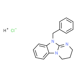 ChemSpider 2D Image | Hydrogen chloride 10-benzyl-2,3,4,10-tetrahydropyrimido[1,2-a]benzimidazole (1:1:1) | C17H18ClN3