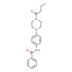 ChemSpider 2D Image | N-[4-(4-Butyryl-1-piperazinyl)phenyl]benzamide | C21H25N3O2