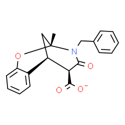 ChemSpider 2D Image | (1S,9R,12S)-10-Benzyl-9-methyl-11-oxo-8-oxa-10-azatricyclo[7.3.1.0~2,7~]trideca-2,4,6-triene-12-carboxylate | C20H18NO4