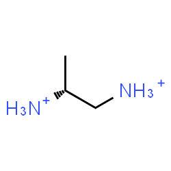 ChemSpider 2D Image | (2R)-1,2-Propanediaminium | C3H12N2