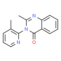 ChemSpider 2D Image | 2-Methyl-3-(3-methyl-2-pyridinyl)-4(3H)-quinazolinone | C15H13N3O