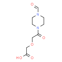 ChemSpider 2D Image | [2-(4-Formyl-1-piperazinyl)-2-oxoethoxy]acetic acid | C9H14N2O5