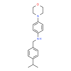 ChemSpider 2D Image | N-(4-Isopropylbenzyl)-4-(4-morpholinyl)aniline | C20H26N2O