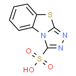 ChemSpider 2D Image | [1,2,4]Triazolo[3,4-b][1,3]benzothiazole-3-sulfonic acid | C8H5N3O3S2