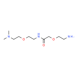 ChemSpider 2D Image | 2-(2-Aminoethoxy)-N-{2-[2-(dimethylamino)ethoxy]ethyl}acetamide | C10H23N3O3
