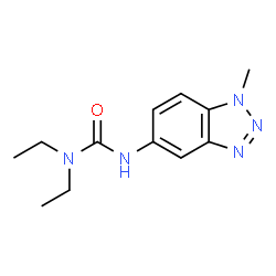 ChemSpider 2D Image | 1,1-Diethyl-3-(1-methyl-1H-benzotriazol-5-yl)urea | C12H17N5O