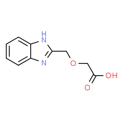 ChemSpider 2D Image | (1H-Benzimidazol-2-ylmethoxy)acetic acid | C10H10N2O3
