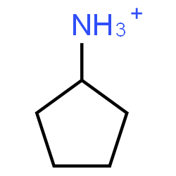 ChemSpider 2D Image | Cyclopentanaminium | C5H12N