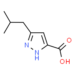 ChemSpider 2D Image | 3-Isobutyl-1H-pyrazole-5-carboxylic acid | C8H12N2O2