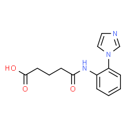 ChemSpider 2D Image | 4-{[2-(IMIDAZOL-1-YL)PHENYL]CARBAMOYL}BUTANOIC ACID | C14H15N3O3