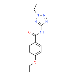 ChemSpider 2D Image | 4-Ethoxy-N-(2-ethyl-2H-tetrazol-5-yl)benzamide | C12H15N5O2