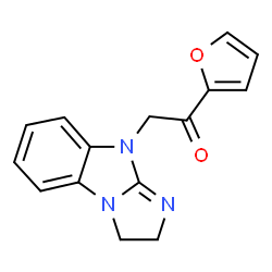 ChemSpider 2D Image | 2-(2,3-Dihydro-9H-imidazo[1,2-a]benzimidazol-9-yl)-1-(2-furyl)ethanone | C15H13N3O2