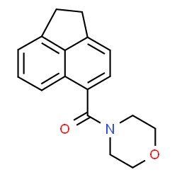 ChemSpider 2D Image | Acenaphthen-5-yl-morpholin-4-yl-methanone | C17H17NO2