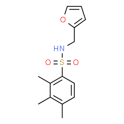 ChemSpider 2D Image | N-(2-Furylmethyl)-2,3,4-trimethylbenzenesulfonamide | C14H17NO3S