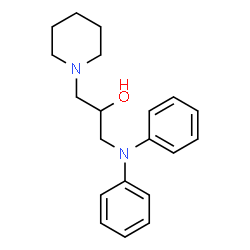ChemSpider 2D Image | 1-Diphenylamino-3-piperidin-1-yl-propan-2-ol | C20H26N2O
