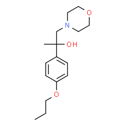 ChemSpider 2D Image | 1-(4-Morpholinyl)-2-(4-propoxyphenyl)-2-propanol | C16H25NO3