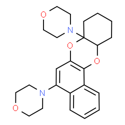 ChemSpider 2D Image | 4,4'-(9,10,11,11a-Tetrahydrobenzo[a]oxanthrene-5,7a(8H)-diyl)dimorpholine | C24H30N2O4