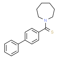 ChemSpider 2D Image | 1-Azepanyl(4-biphenylyl)methanethione | C19H21NS