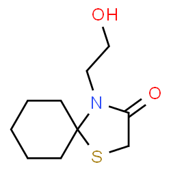 ChemSpider 2D Image | 4-(2-Hydroxyethyl)-1-thia-4-azaspiro[4.5]decan-3-one | C10H17NO2S