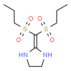 ChemSpider 2D Image | 2-[Bis(propylsulfonyl)methylene]imidazolidine | C10H20N2O4S2
