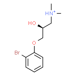 ChemSpider 2D Image | (2S)-3-(2-Bromophenoxy)-2-hydroxy-N,N-dimethyl-1-propanaminium | C11H17BrNO2