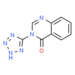 ChemSpider 2D Image | 3-(2H-Tetrazol-5-yl)-4(3H)-quinazolinone | C9H6N6O